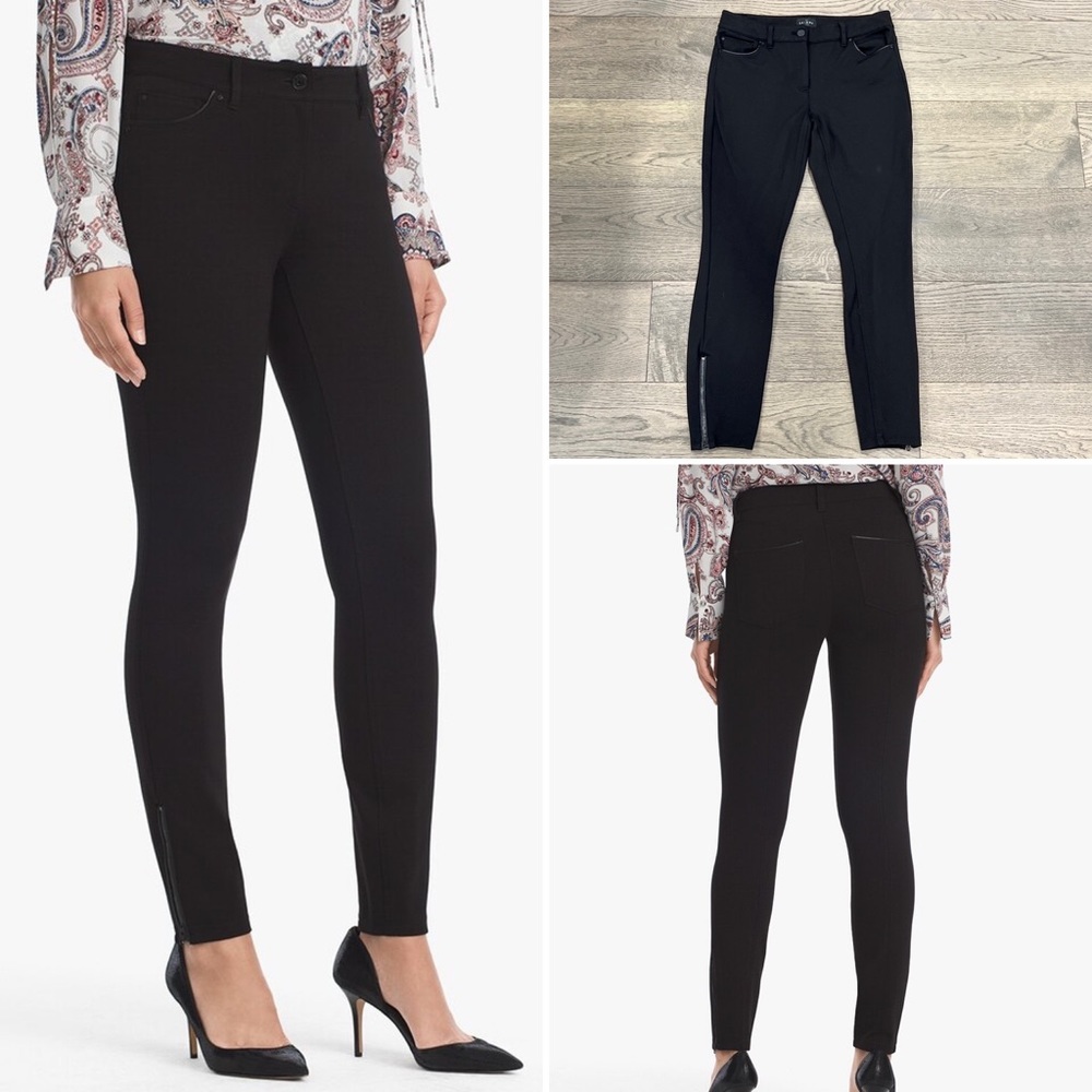 White House Black Market | Ponte Skinny Ankle Zip Pants | Size 0